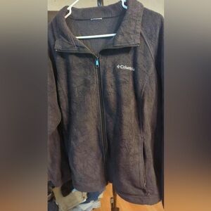Columbia Charcoal Fleece full zip sweater
